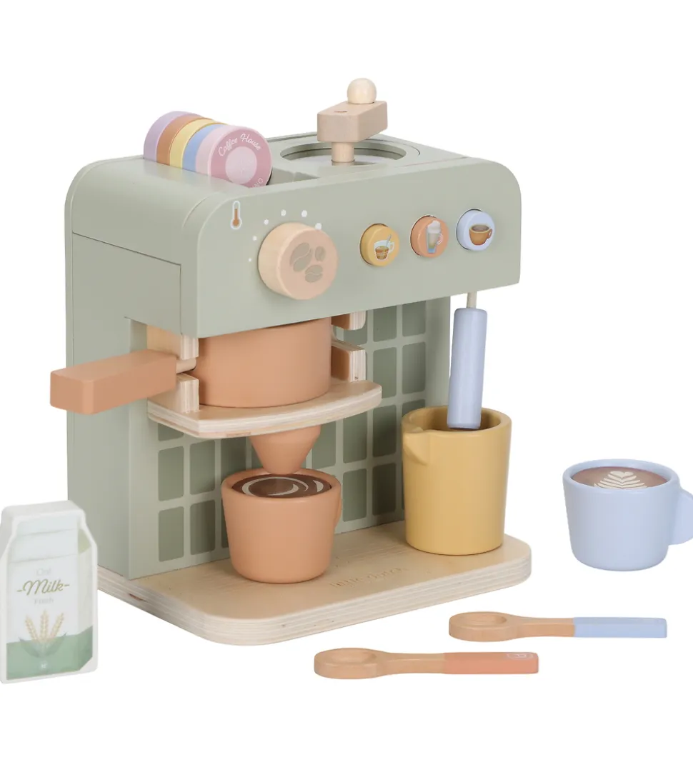 Little Dutch Kaffemaskine - Træ - Grøn