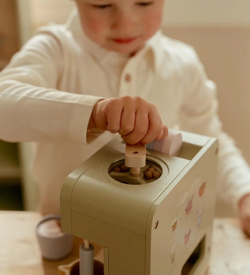Little Dutch Kaffemaskine - Træ - Grøn