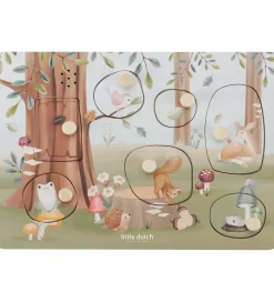 Little Dutch Puslespil m. Lyd - Træ - 7 Brikker - Forest Friends