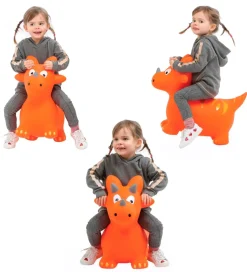 Ludi Hoppedyr - Dino - Orange