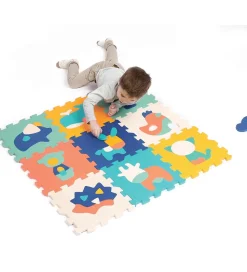 Ludi Skumgulv - Med Dyr - 9 stk. - Multi