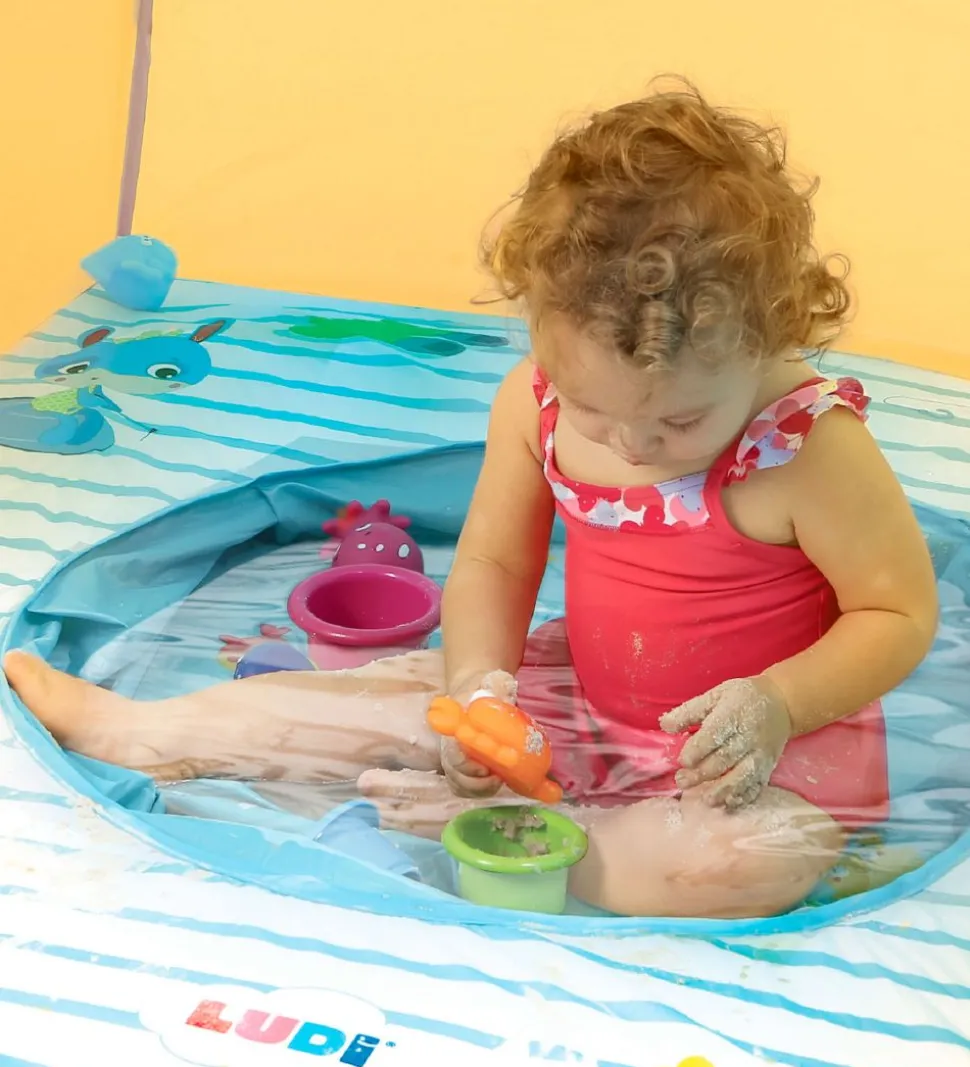 Ludi Skyggetelt m. Bassin - UV 50+ - Gul