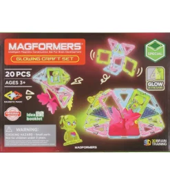 Magformers Magnetsæt - 20 Dele - Glowing Craft