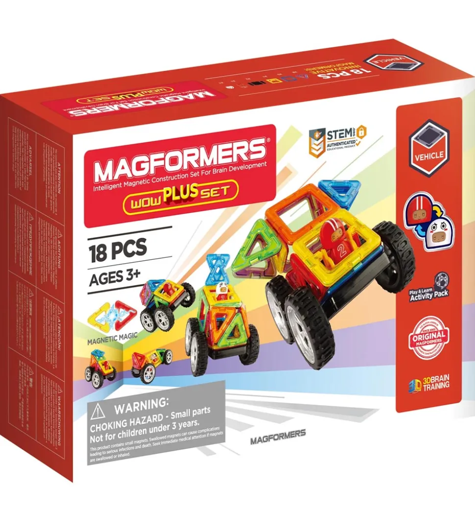 Magformers Wow Plus Sæt - 18 Dele