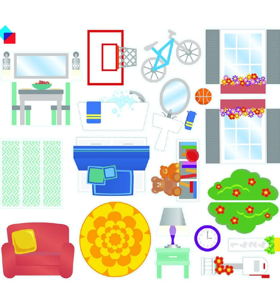 Magna-Tiles Magnetsæt - 28 Dele - Hus