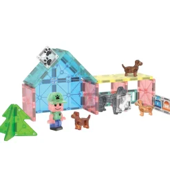 Magna-Tiles Magnetsæt - 27 Dele - Doggy Daycare + MicroMAGS