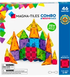 Magna-Tiles Magnetsæt - 46 Dele - MicroMAGS & Combo
