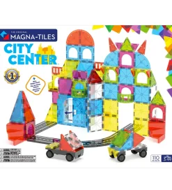 Magna-Tiles Magnetsæt - 110 Dele - City Center + MicroMAGS