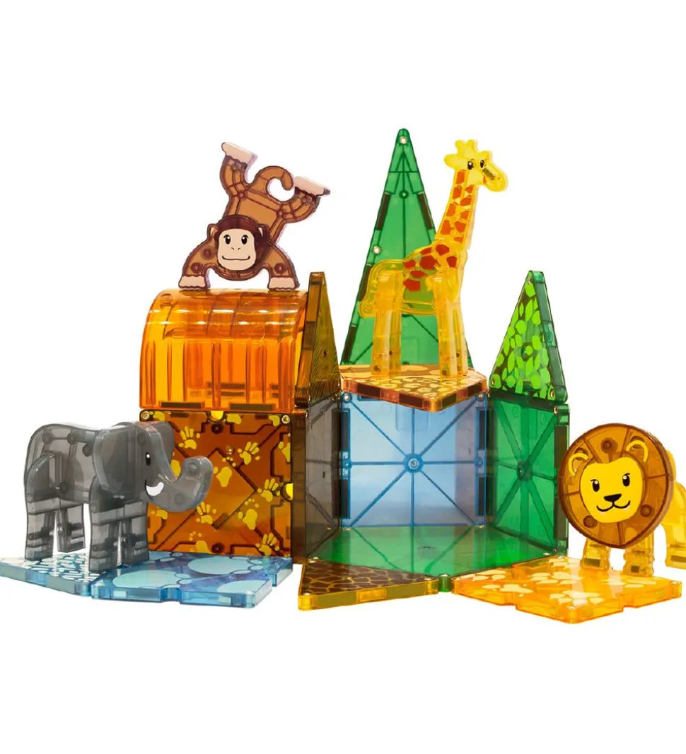 Magna-Tiles Magnetsæt - 25 Dele - Safaridyr