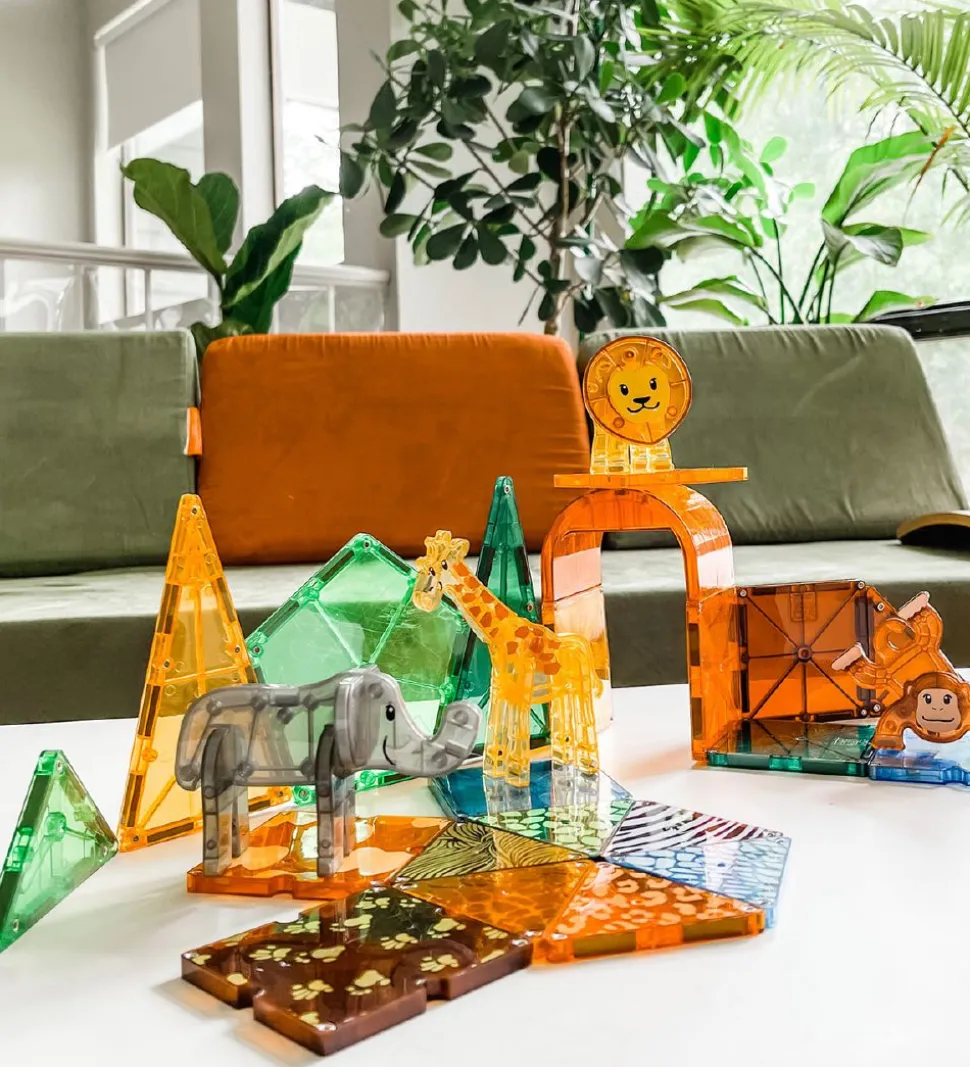 Magna-Tiles Magnetsæt - 25 Dele - Safaridyr