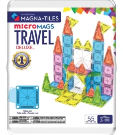 Magna-Tiles Magnetsæt - 55 Dele - Deluxe Travel Set + MicroMAGS