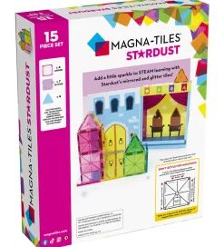 Magna-Tiles Magnetsæt - 15 Dele - Stardust Glitter & Spejle