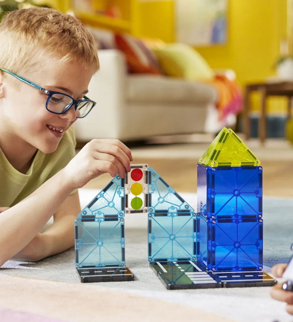 Magna-Tiles Magnetsæt - 20 Dele - Police Patrol