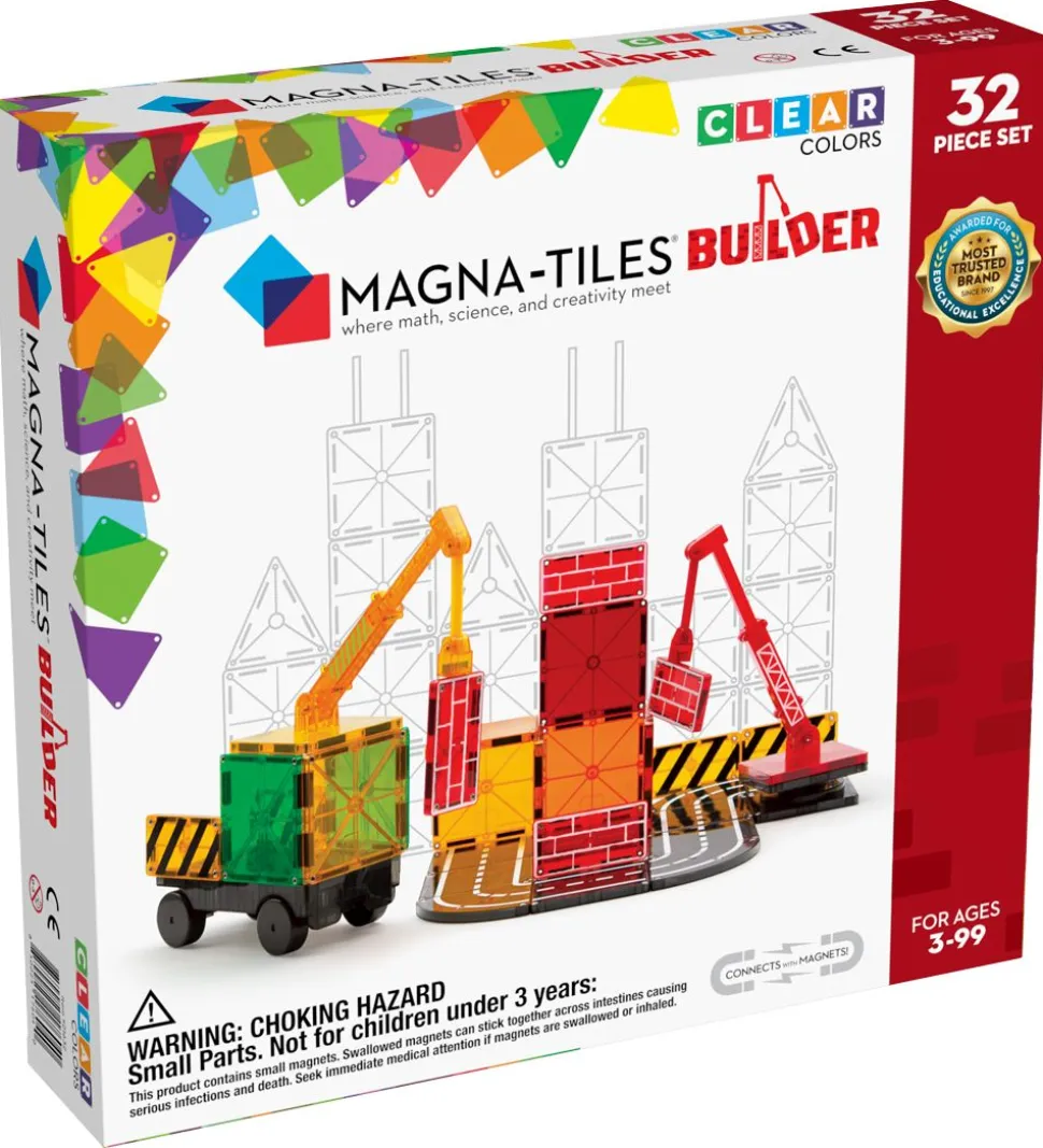 Magna-Tiles Magnetsæt - 32 Dele - Builder