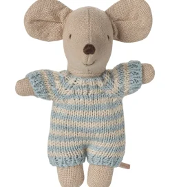 Maileg Babymus i Babylift - Blå