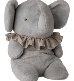 Maileg Bamse - Plyselefant- Stor - Blå/Grå