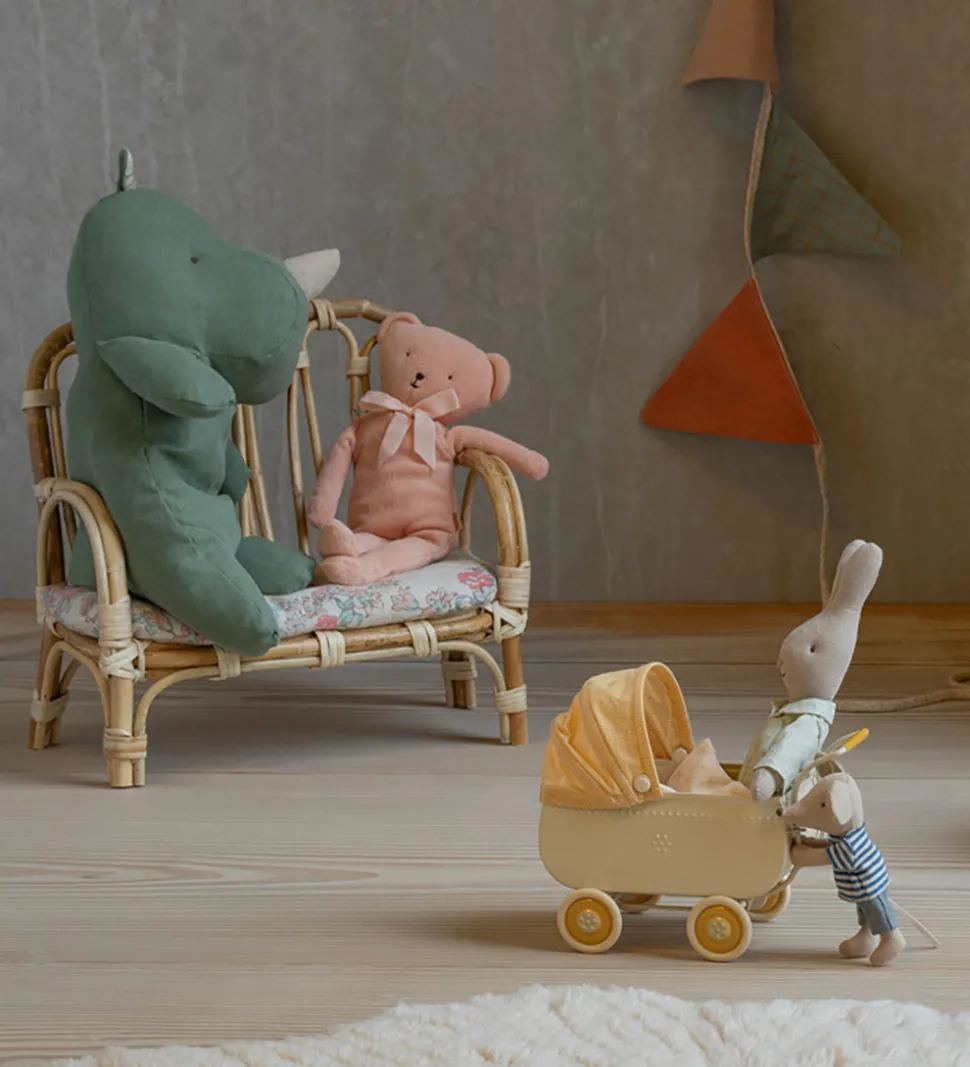 Maileg Bamse - Safari Friends - Næsehorn - Medium - Salviegrøn