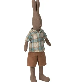 Maileg Hare - Skjorte og Shorts - Str. 2 - Brun
