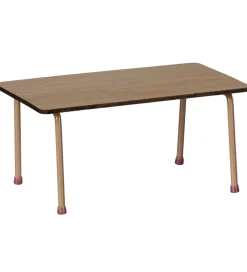 Maileg Miniature Bord Og Stole - Mus - Mørk Pudder