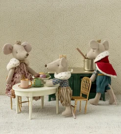 Maileg Miniature Vintage Spisebord - Mus - Råhvid