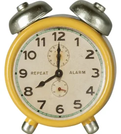 Maileg Miniature Vækkeur - Mus - Gul