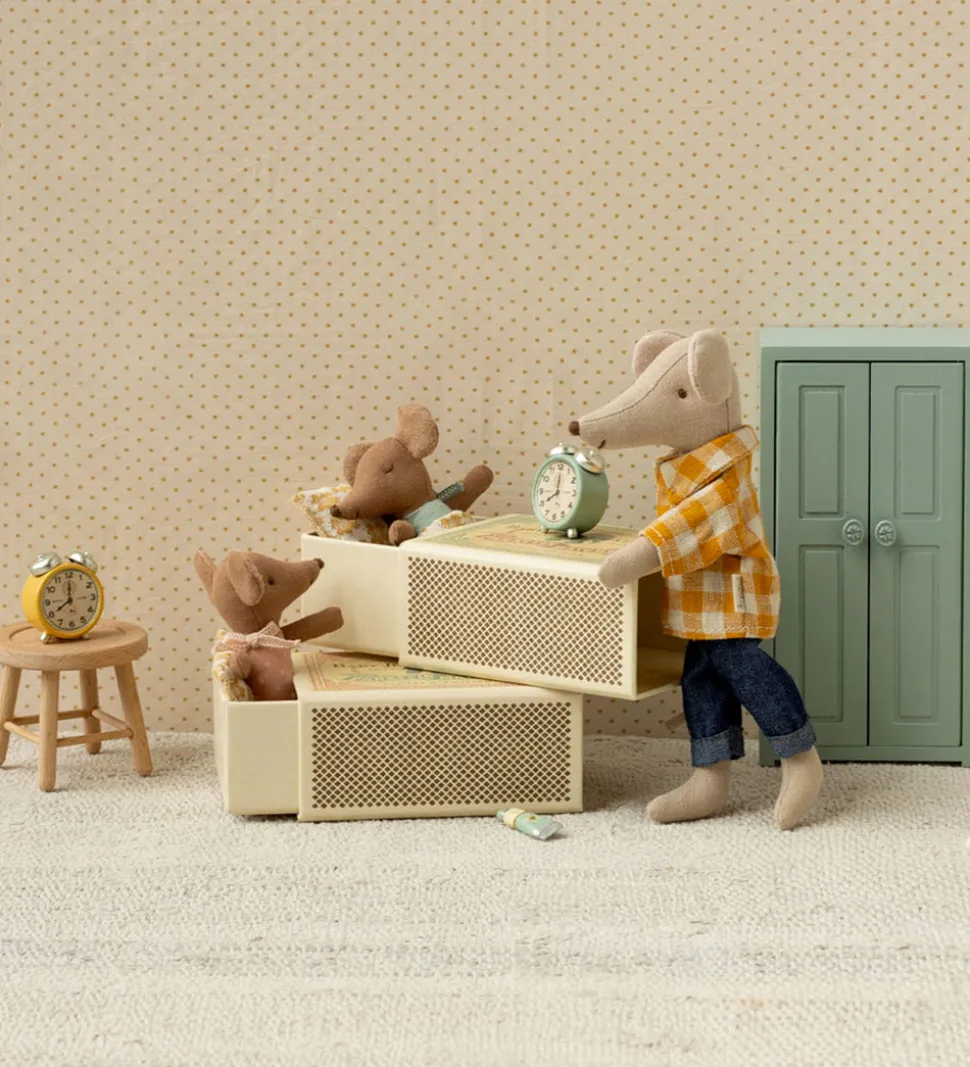 Maileg Mus - Baby Mus i Tændstikæske - Rosa