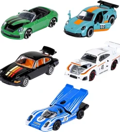 Majorette Biler - Porsche - 5-pak