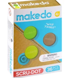 MakeDo Værktøj til Pap - Scru-Dot - 36 Dele - Wild Things