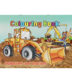 Malebog - Bulldozers & Tractors Colouring Book - 16 Sider