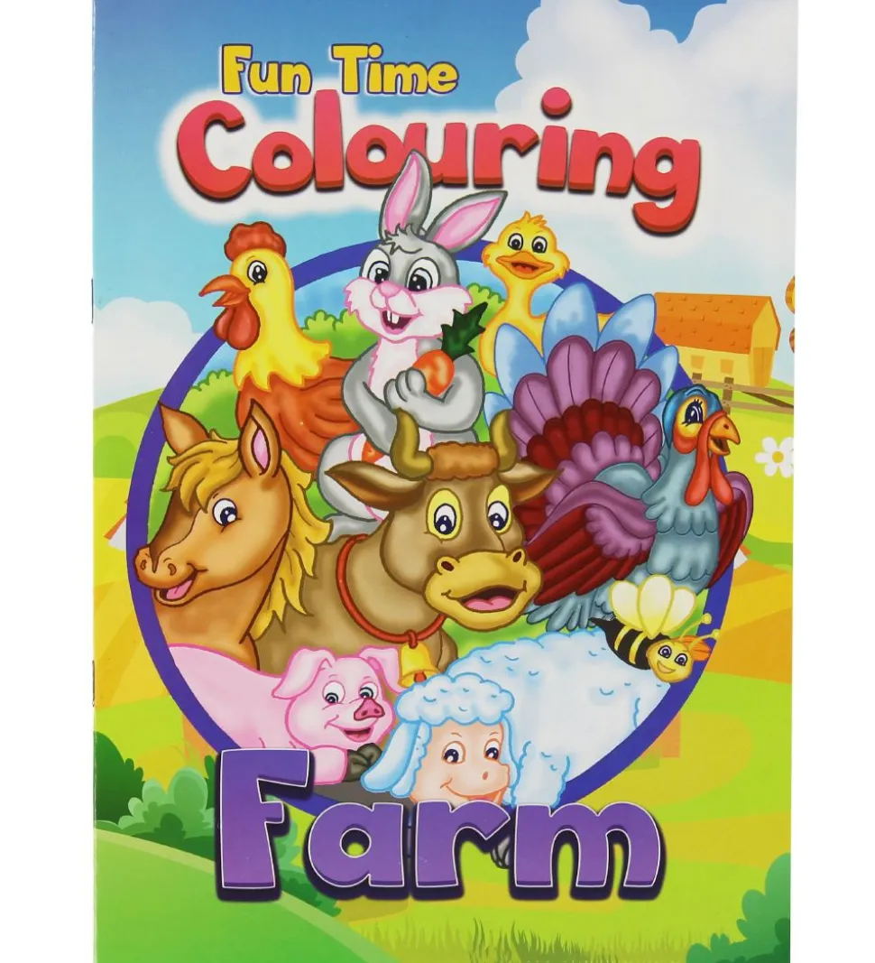 Malebog - Fun Time Colouring Farm - 16 Sider