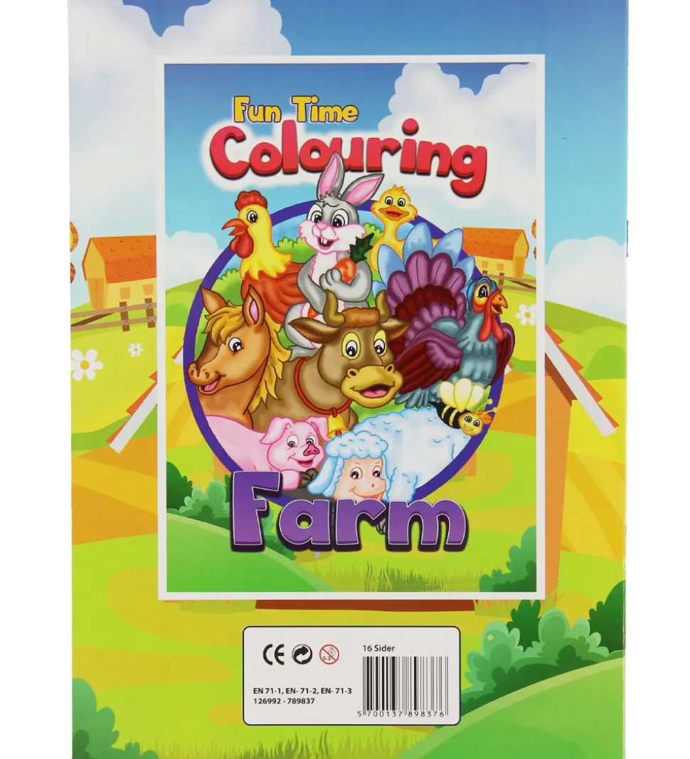 Malebog - Fun Time Colouring Farm - 16 Sider