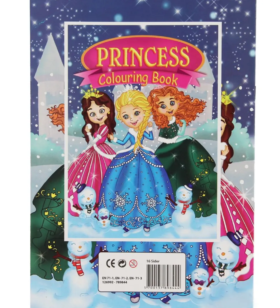 Malebog - Princess Colouring Book - 16 Sider