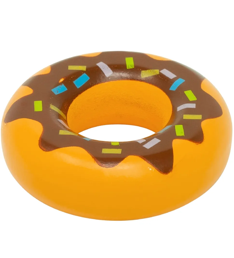 MaMaMeMo Legemad - Træ - Donut m. Brun Glasur