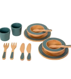 MaMaMeMo Spisestel - Træ - Emerald Green