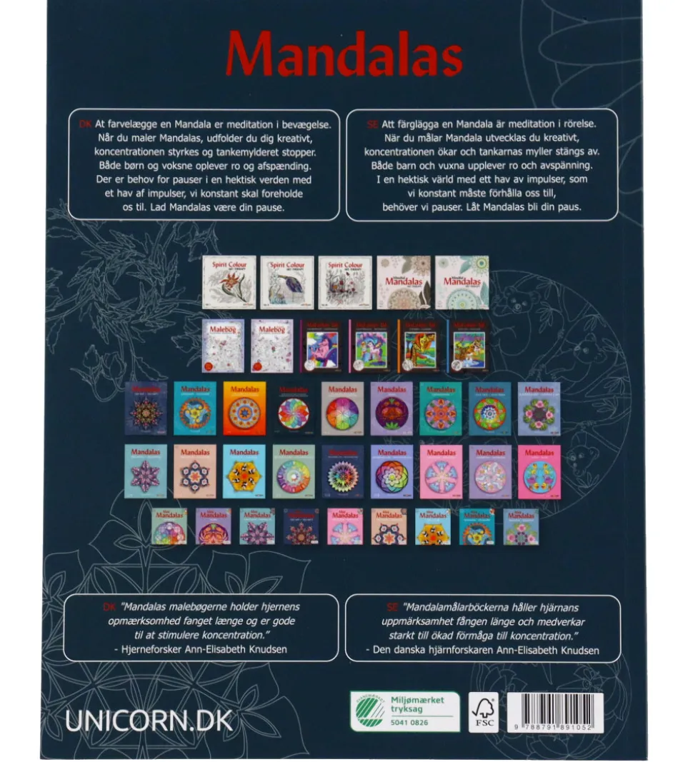 Mandalas Malebog - Den Fantastiske Malebog - 6-99 år