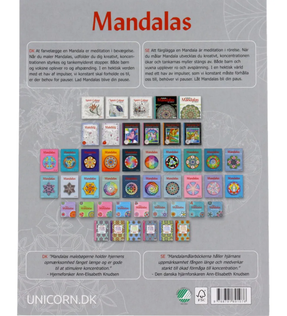 Mandalas Malebog - Den Fantastiske Malebog - 8-99 år