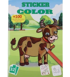 Megastar Malebog m. Klistermærker - 32 Sider - Bondegård