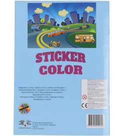 Megastar Malebog m. Klistermærker - 32 Sider - Biler