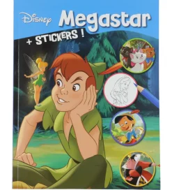 Megastar Malebog m. Klistermærker - 128 Sider - Disney