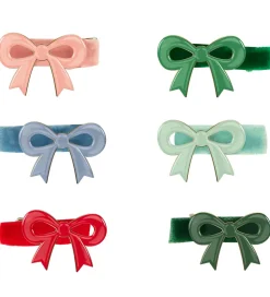 Meri Meri Hårspænder - 6-pak - Emalje - 4 cm - Sløjfer