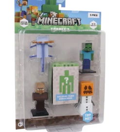 Minecraft Legetøjsfigurer - 3D Special Edition - 5-pak