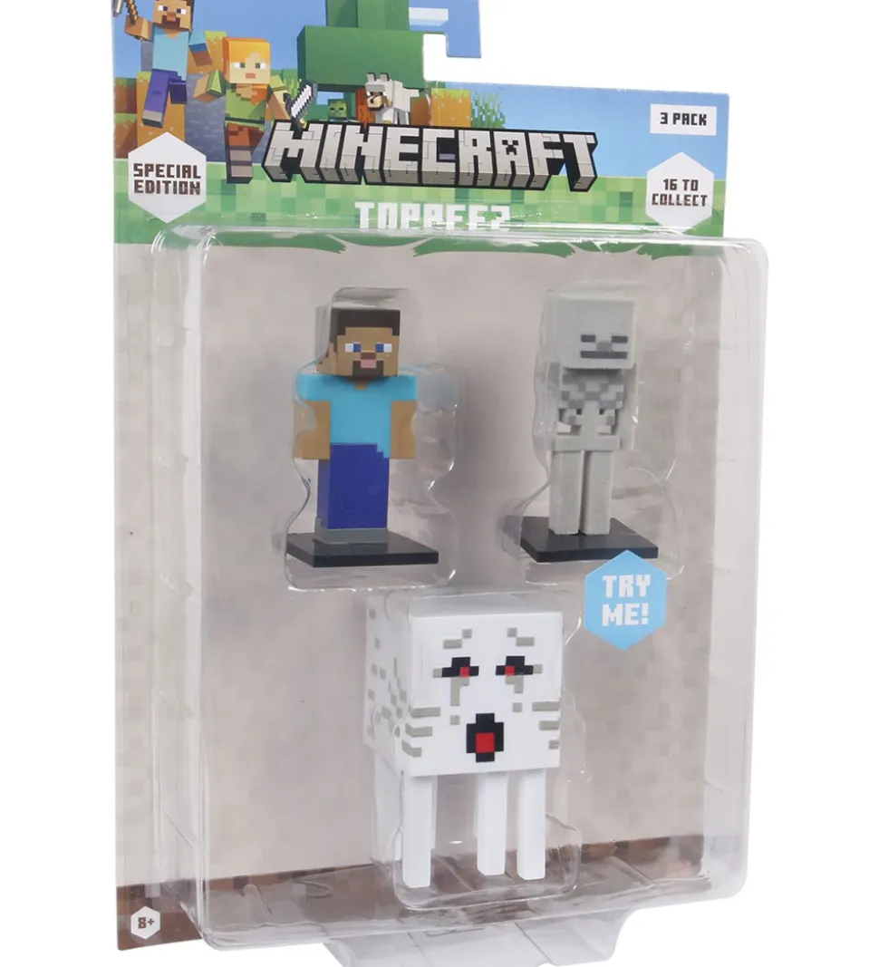 Minecraft Legetøjsfigurer - 3D Special Edition - 3-pak