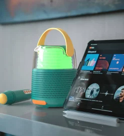 Mobility on Board Højtaler m. Mikrofon - Karaoke - Blå