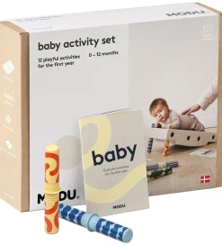 MODU Baby Motoriksæt - 10 Dele - 50x40x10 cm - Sand Grey/Honey Y