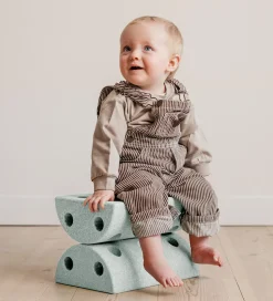 MODU Børneskammel - 4 Dele - Ocean Mint/Forest Green