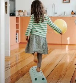 MODU Børneskammel - 4 Dele - Ocean Mint/Forest Green