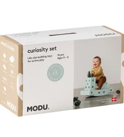 MODU Curiosity Sæt - 14 Dele - 50x30x20 cm - Ocean Mint/Forest G