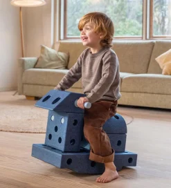 MODU Explorer Sæt - 20 Dele - 55x40x20 cm - Deep Blue/Sky Blue