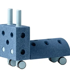 MODU Gåvogn - Tiny Ride - 10 Dele - 40x20x36 cm - Deep Blue/Sky