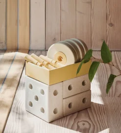 MODU Gåvogn 3-i-1 - 48x27x44 cm - Sand Grey/Honey Yellow